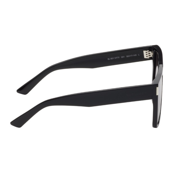 생로랑 생로랑 Saint Laurent Black SL 651 Vitti Sunglasses 242418F005011