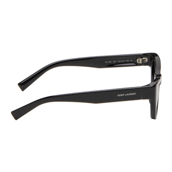 생로랑 생로랑 Saint Laurent Black SL 676 New Wave Sunglasses 242418F005023