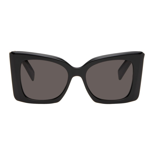 생로랑 생로랑 Saint Laurent Black SL M119 Blaze Sunglasses 242418F005032