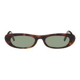 생로랑 Saint Laurent Tortoiseshell SL 557 Shade Sunglasses 242418F005038