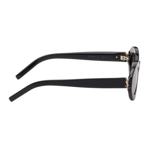 생로랑 생로랑 Saint Laurent Black SL M136 Sunglasses 242418M134024