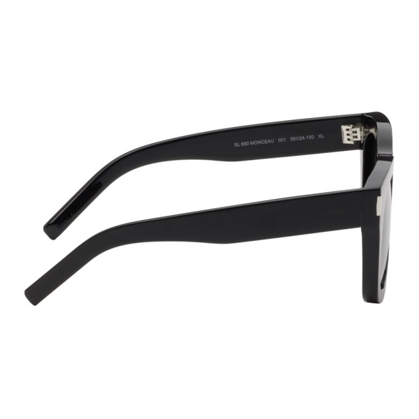 생로랑 생로랑 Saint Laurent Black SL 650 Monceau Sunglasses 242418M134031