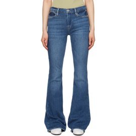 FRAME Blue Le High Flare Jeans 242455F069000