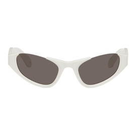 알라이아 ALAIA White Cat-Eye Sunglasses 242483F005005