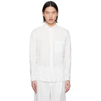 오라리 AURALEE White Finx Shirt 242484M192016