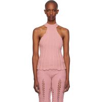 Isa Boulder Pink Lily Halter Neck Tank Top 242541F099000