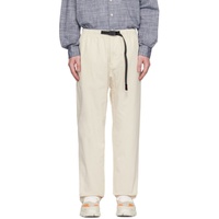 그라미치 Gramicci 오프화이트 Off-White Relaxed-Fit Trousers 242565M191005