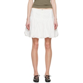 팔로마울 Paloma Wool White Globo Miniskirt 242648F090008