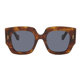 로에베 LOEWE Brown Monogram Sunglasses 242677F005023