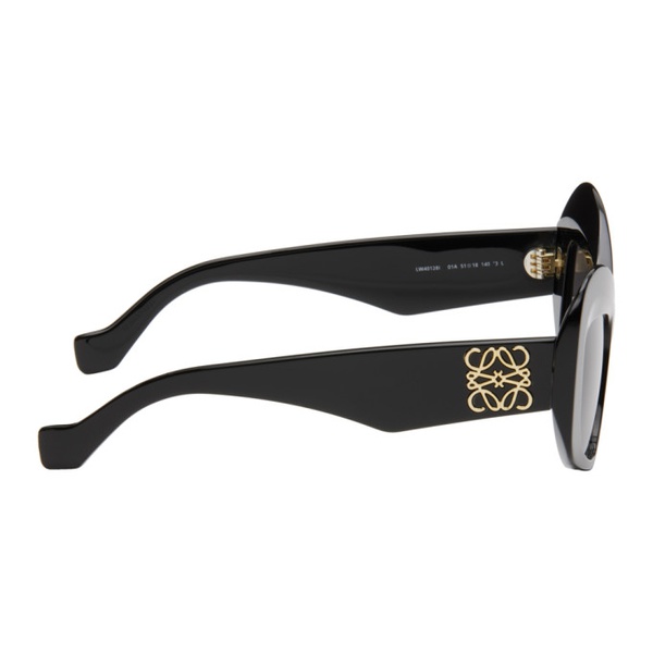 로에베 로에베 LOEWE Black Sculptural Sunglasses 242677F005026