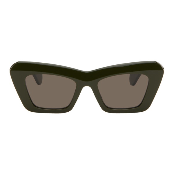 로에베 로에베 LOEWE Green Cat-Eye Sunglasses 242677F005028