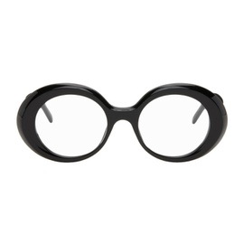 로에베 LOEWE Black Oversized Round Glasses 242677M133007