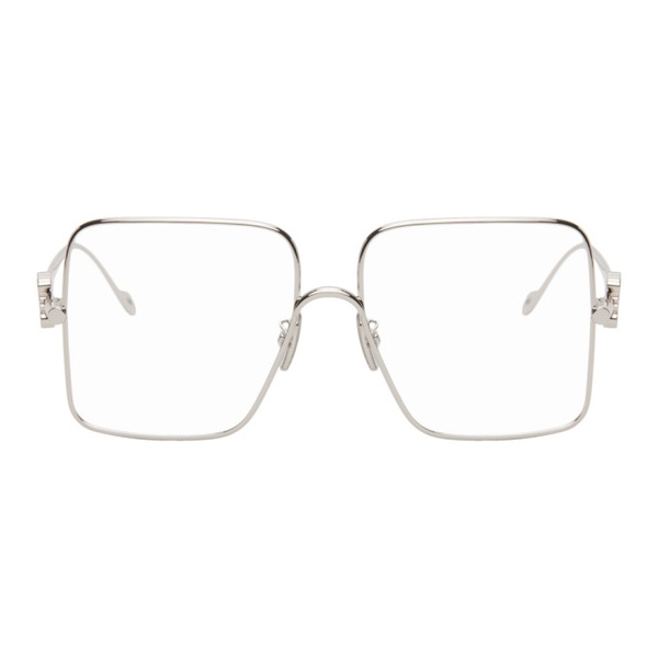 로에베 로에베 LOEWE Silver Square Glasses 242677M133009