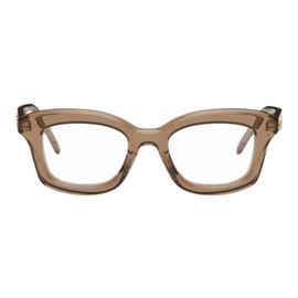 로에베 LOEWE Brown Square Glasses 242677M133010