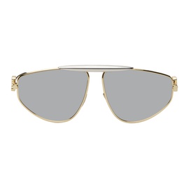 로에베 LOEWE Gold Spoiler New Aviator Sunglasses 242677M134015