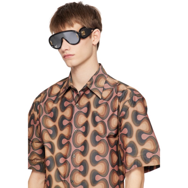 로에베 로에베 LOEWE Khaki Rectangular Sunglasses 242677M134016
