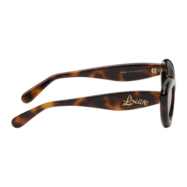 로에베 로에베 LOEWE Brown Cat-Eye Sunglasses 242677M134017