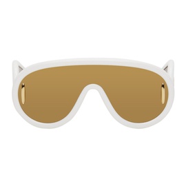 로에베 LOEWE White Wave Mask Sunglasses 242677M134023