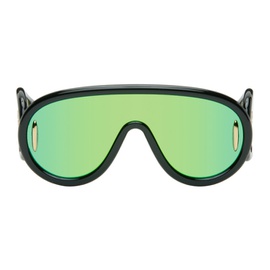 로에베 LOEWE Black Wave Mask Sunglasses 242677M134024