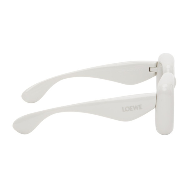 로에베 로에베 LOEWE White Inflated Rectangular Sunglasses 242677M134029