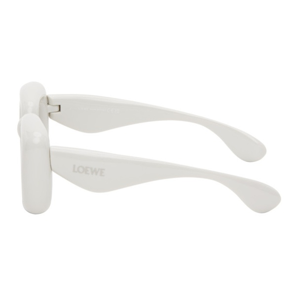 로에베 로에베 LOEWE White Inflated Rectangular Sunglasses 242677M134029