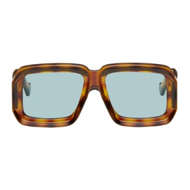 로에베 LOEWE Tortoiseshell Paulas Ibiza Dive In Mask Sunglasses 242677M134032