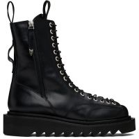 Toga Virilis Black Lace-Up Boots 242688M222000