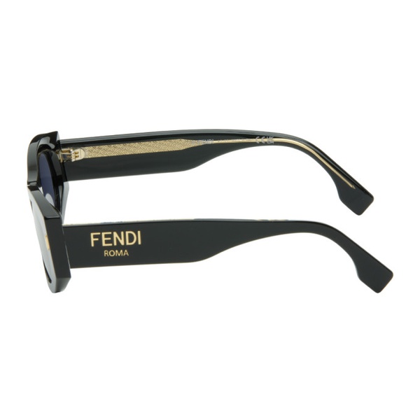 펜디 펜디 Fendi Black Roma Sunglasses 242693F005005