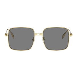 펜디 Fendi Gold Baguette Sunglasses 242693F005007