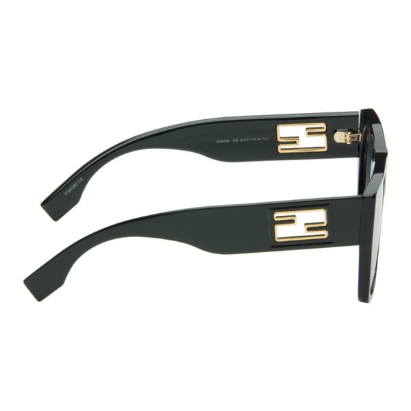 펜디 펜디 Fendi Black Baguette Sunglasses 242693F005012