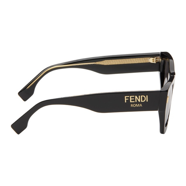 펜디 Black 펜디 Fendi Roma Sunglasses 242693M134000