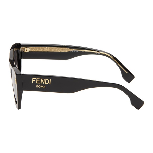 펜디 Black 펜디 Fendi Roma Sunglasses 242693M134000