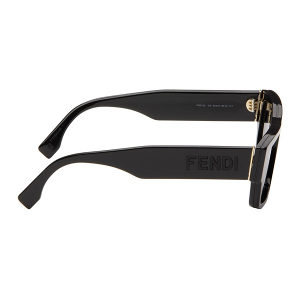 펜디 펜디 Fendi Black Signature Sunglasses 242693M134008