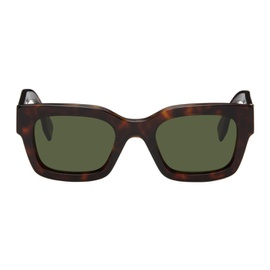 펜디 Fendi Brown Signature Sunglasses 242693M134014