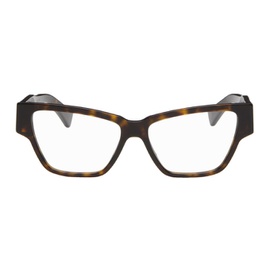 보테가 베네타 Bottega Veneta Brown Cat-Eye Glasses 242798F004003