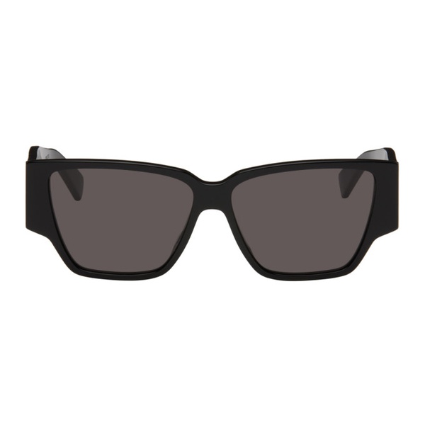 보테가베네타 보테가 베네타 Bottega Veneta Black Bold Triangle Stud Squared Sunglasses 242798F005008
