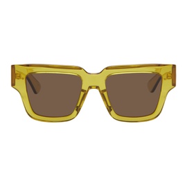 보테가 베네타 Bottega Veneta Yellow Square Sunglasses 242798F005011