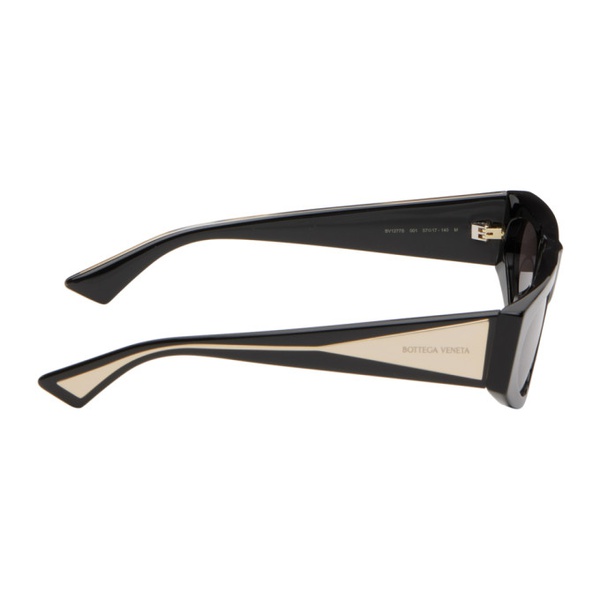 보테가베네타 보테가 베네타 Bottega Veneta Black Rectangular Sunglasses 242798F005026