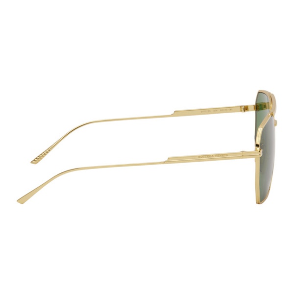 보테가베네타 보테가 베네타 Bottega Veneta Gold Navigator Metal Sunglasses 242798F005032