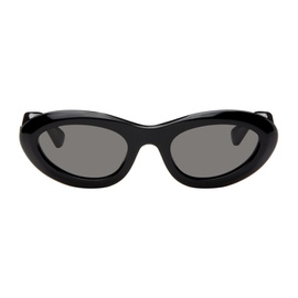 보테가 베네타 Bottega Veneta Black Bombe Round Sunglasses 242798F005036