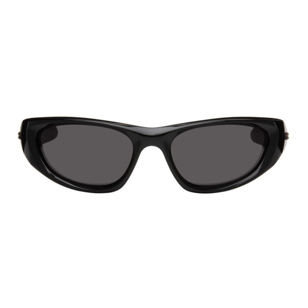 보테가베네타 보테가 베네타 Bottega Veneta Black Wrapped Sport Acetate Sunglasses 242798F005039