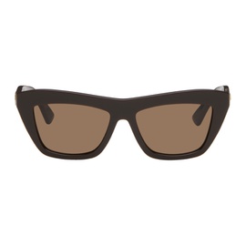 보테가 베네타 Bottega Veneta Brown Cat-Eye Sunglasses 242798F005044
