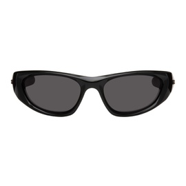 보테가 베네타 Bottega Veneta Black Wraparound Sunglasses 242798M134002