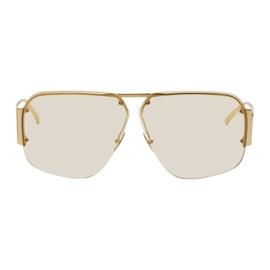 보테가 베네타 Bottega Veneta Gold Rimless Sunglasses 242798M134005