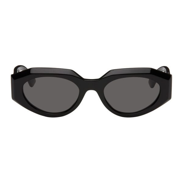보테가베네타 보테가 베네타 Bottega Veneta Black Facet Acetate Cat Eye Sunglasses 242798M134013