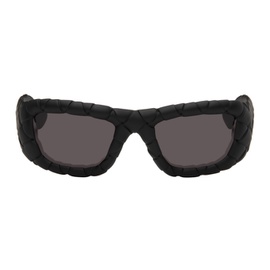 보테가 베네타 Bottega Veneta Black Intrecciato Sunglasses 242798M134030