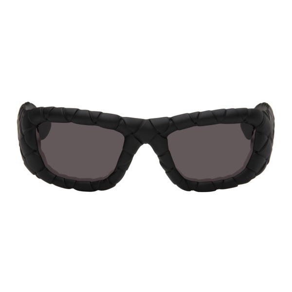 보테가베네타 보테가 베네타 Bottega Veneta Black Intrecciato Sunglasses 242798M134030