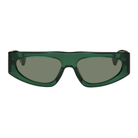 보테가 베네타 Bottega Veneta Green Rectangular Sunglasses 242798M134035
