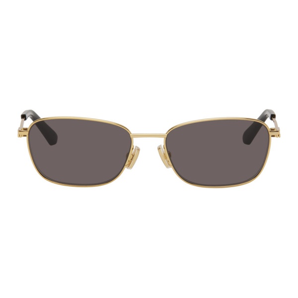 보테가베네타 보테가 베네타 Bottega Veneta Gold Rectangular Sunglasses 242798M134044