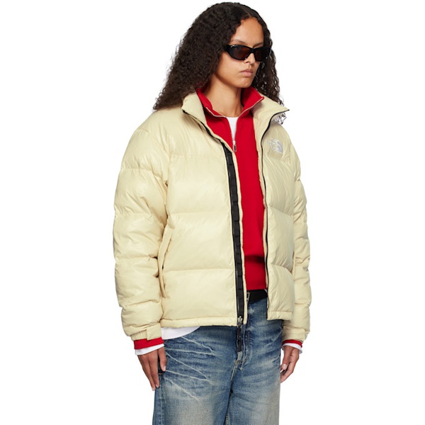 노스페이스 The North Face SSENSE Exclusive Beige 1996 Retro Shine Nuptse Down Jacket 242802F061000